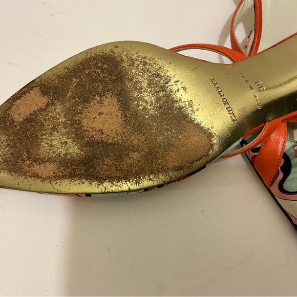 Vintage Emilio Pucci Print Shoes Italy in size 39 - Picture 5 of 6